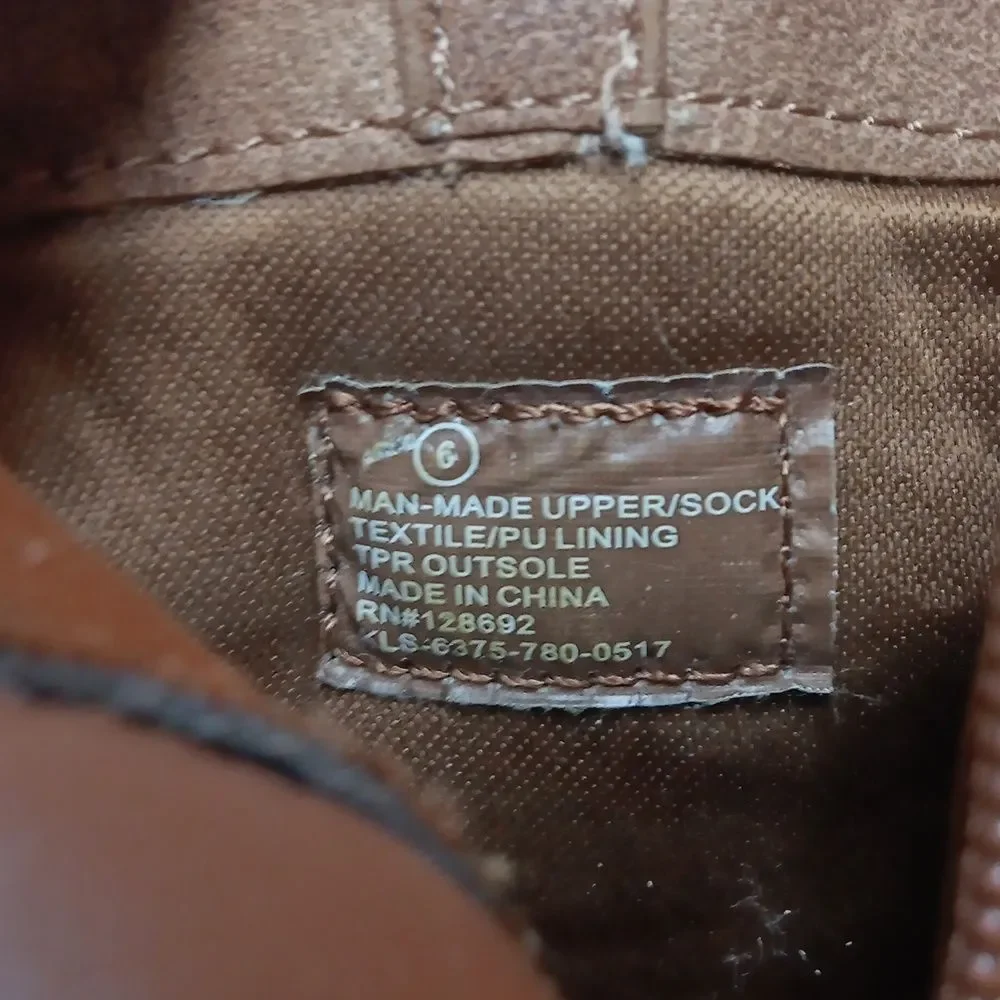 Madden Girl Mini Cowgirl Tan Suede Ankle Boots with Embroidery Size 6